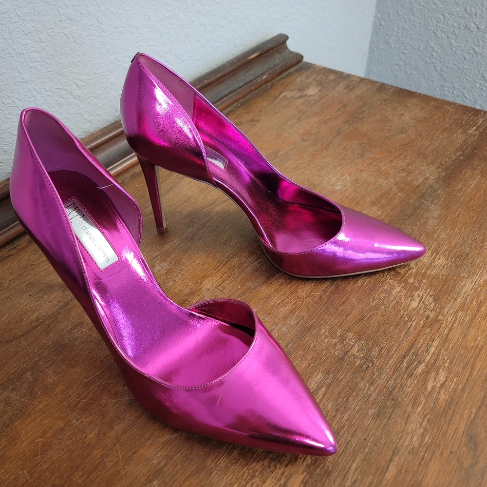 Pink Metallic Heels by INC Concepts Size 10